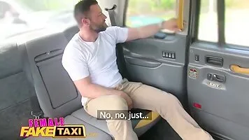 Female Fake Taxi Big sticky facial finish after hot cab fuck session